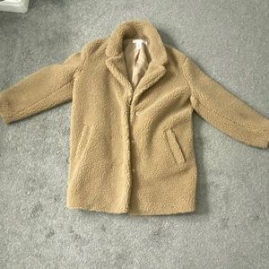 Teddy coat never worn size small new without tags